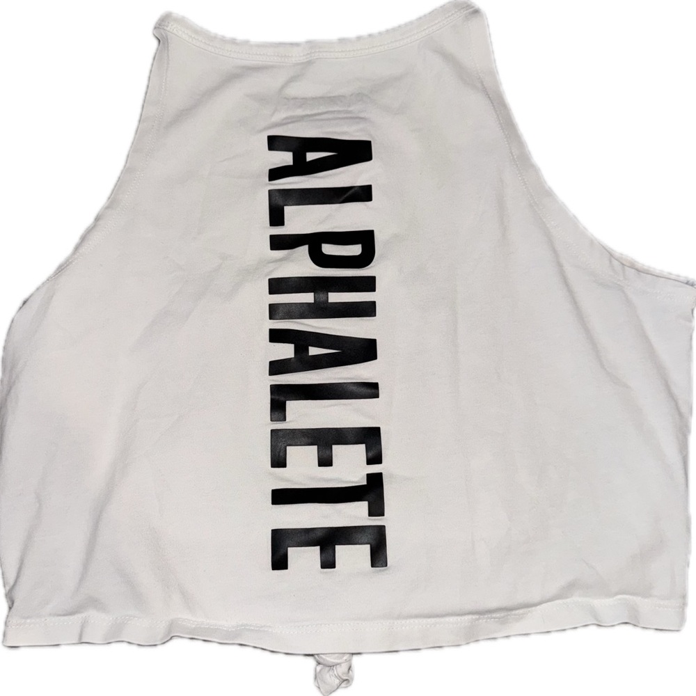 Alphalete White Crop Top